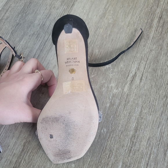 Stuart Weitzman Black Stiletto Heels - Picture 5 of 8